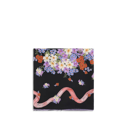 Scarf by Dolce & Gabbana for women in silk multicolor, floral & print features a timeless silhouette, artfully capturing the essence of the timeless Silk Scarf design for a sophisticated look.