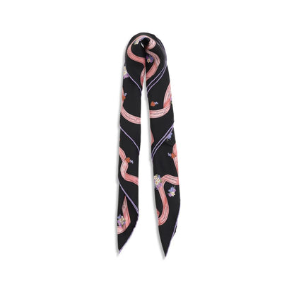Scarf by Dolce & Gabbana for women in silk multicolor, floral & print showcases a warm silhouette from the Silk Scarf collection, offering a warm drape that exudes sophisticated luxury.