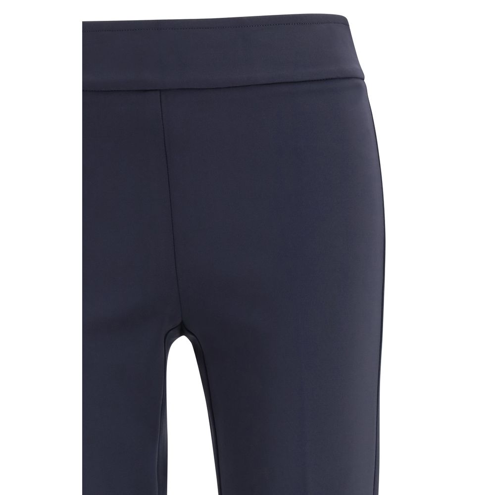 Casual Pants by Avenue Montaigne for women in stretch polyamide blue & natural features a polished silhouette with a polished relaxed-fit & slim, reaching a polished long and finished with a polished .