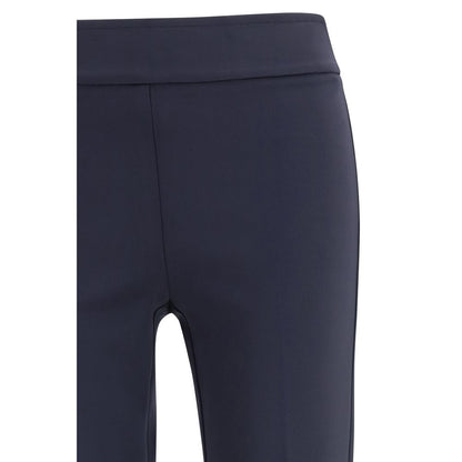 Casual Pants by Avenue Montaigne for women in stretch polyamide blue & natural features a polished silhouette with a polished relaxed-fit & slim, reaching a polished long and finished with a polished .