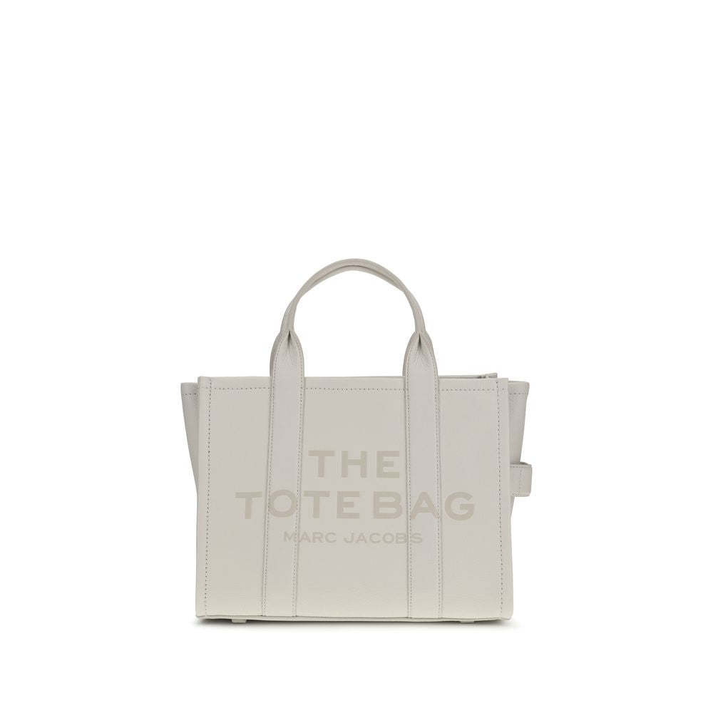 Medium Tote Handbag by Marc Jacobs for women in bos taurus calf grained leather white, patterned & monogram presents a ornamental silhouette, showcasing a secure zipper, ample , and versatile shoulder-strap, handle & adjustable-strap for a ornamental finish.