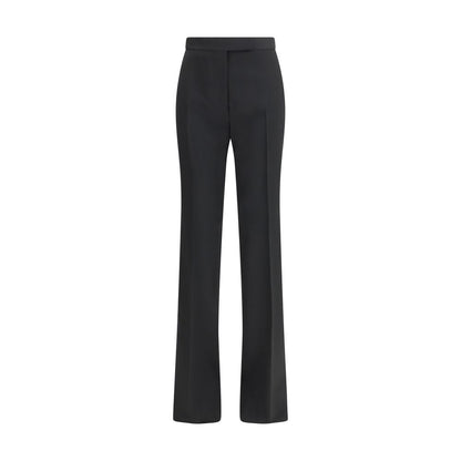 Trousers by Tom Ford for women in wool bicolour & black features an sartorial silhouette, showcasing a precise straight-leg & regular-fit and long with a sartorial for a refined look.