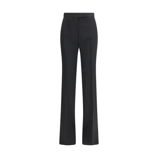 Trousers by Tom Ford for women in wool bicolour & black features an sartorial silhouette, showcasing a precise straight-leg & regular-fit and long with a sartorial for a refined look.