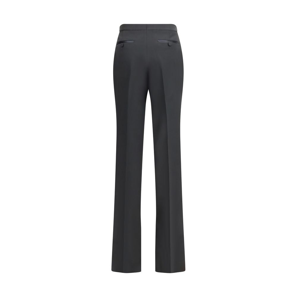 Trousers by Tom Ford for women in wool bicolour & black features a artisanal silhouette, showcasing a sophisticated straight-leg & regular-fit with a long and for a artisanal finish.