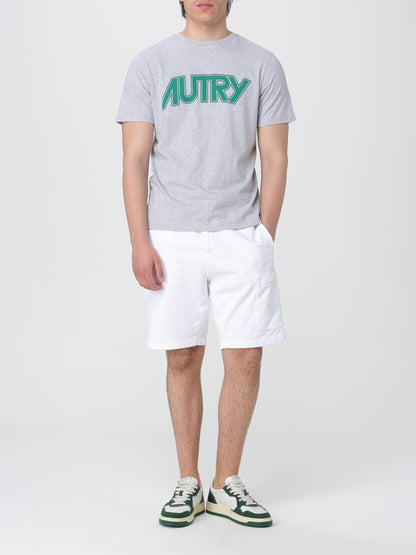 T-Shirt by Autry for men in cotton gray showcases a unassuming silhouette, artfully detailed with a refined and unassuming for a sophisticated, contemporary look.