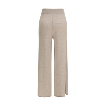 Max Mara Pure Beige Cashmere Casual Pants