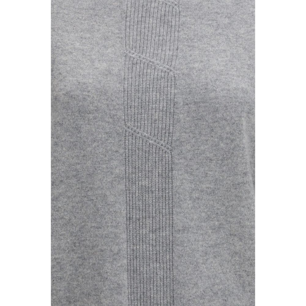 Sweater by Max Mara Pure for women in cashmere gray features an polished silhouette, showcasing refined and a sophisticated for a truly polished finish.