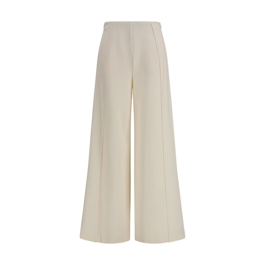 Trousers by Max Mara Pure for women in stretch polyamide beige presents a perennial silhouette, meticulously tailored with a flared, regular-fit & wide cut, long finish, and an elegant .