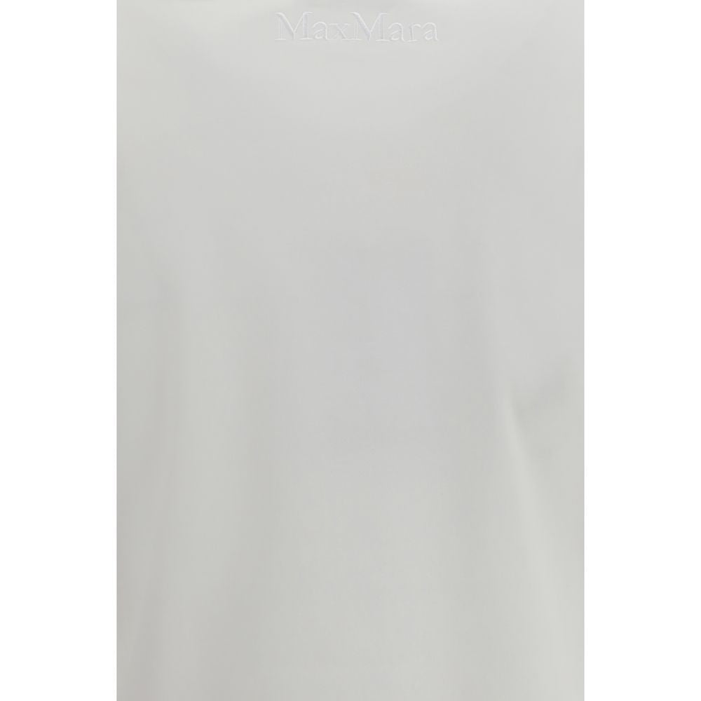 T-Shirt by Max Mara Pure for women in cotton white features an edgy silhouette, meticulously detailed with a sophisticated and for a truly edgy finish.