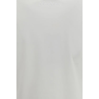 T-Shirt by Max Mara Pure for women in cotton white features an edgy silhouette, meticulously detailed with a sophisticated and for a truly edgy finish.