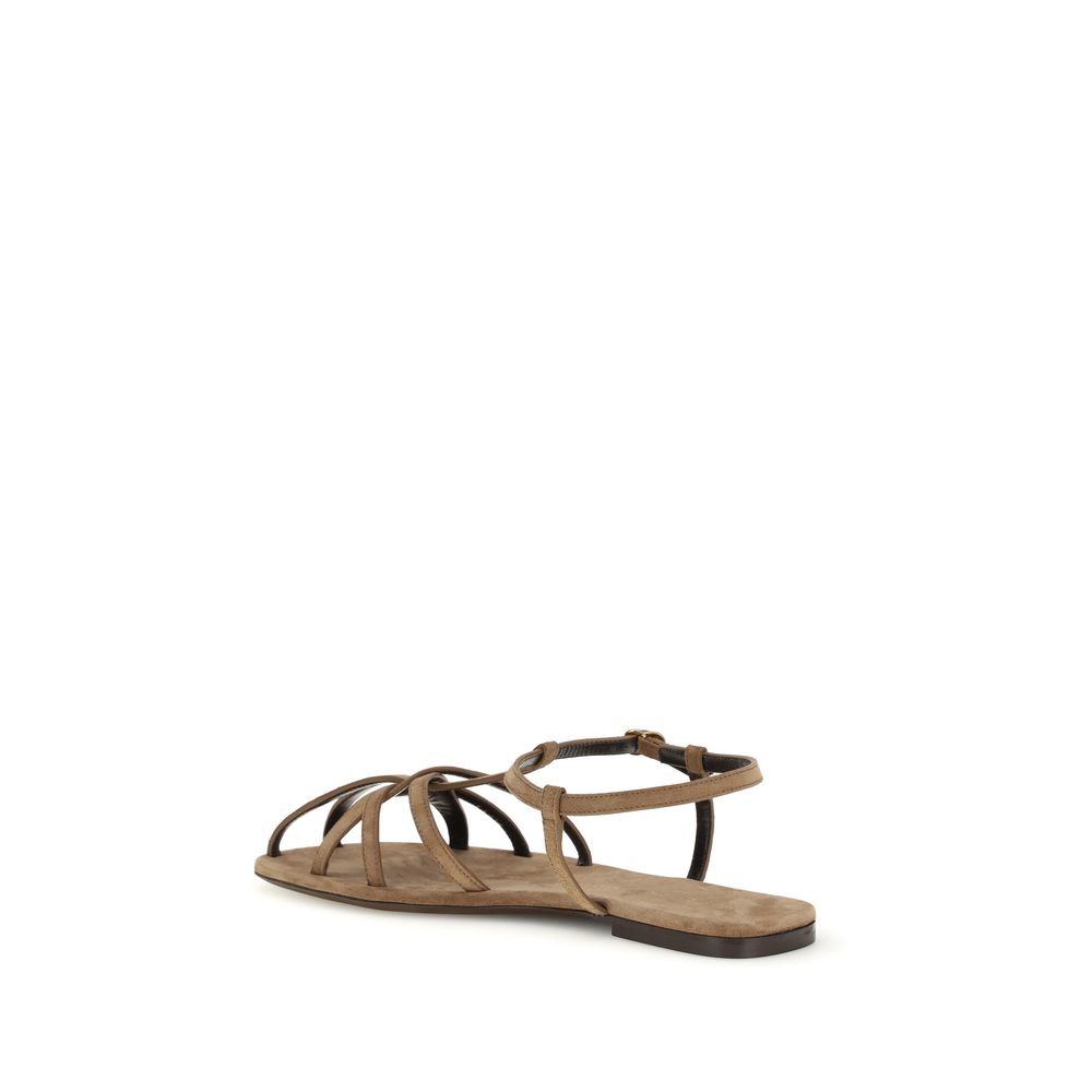 Flat Cage Sandals by Herbert Levine for women in bos taurus calf suede leather brown features an statuesque Women's Bos Taurus Calf Suede Leather Flat Cage Sandals silhouette with a refined flat and elegant .