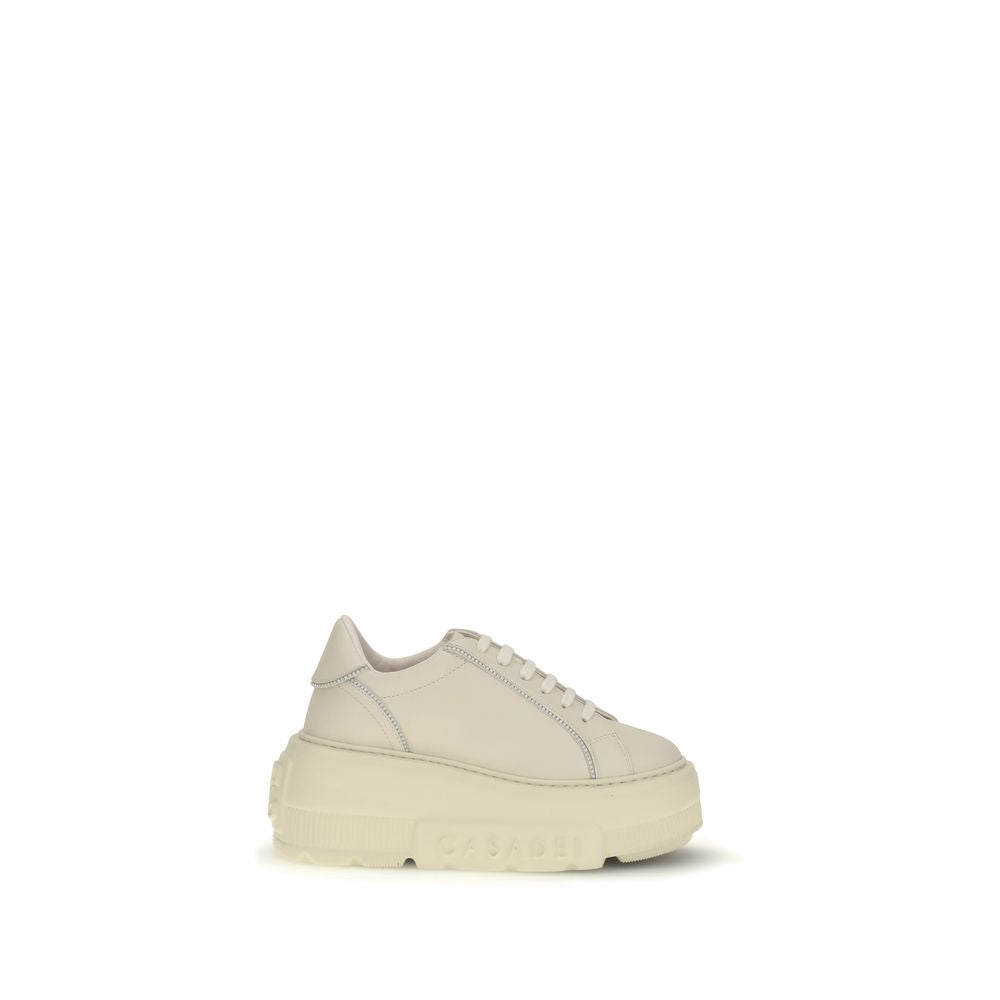 Sneakers by Casadei for women in rubber white presents a impeccable silhouette as Nexus Women's Chunky Rubber Sneakers, expertly defined by a impeccable chunky style for a impeccable, high-fashion look.