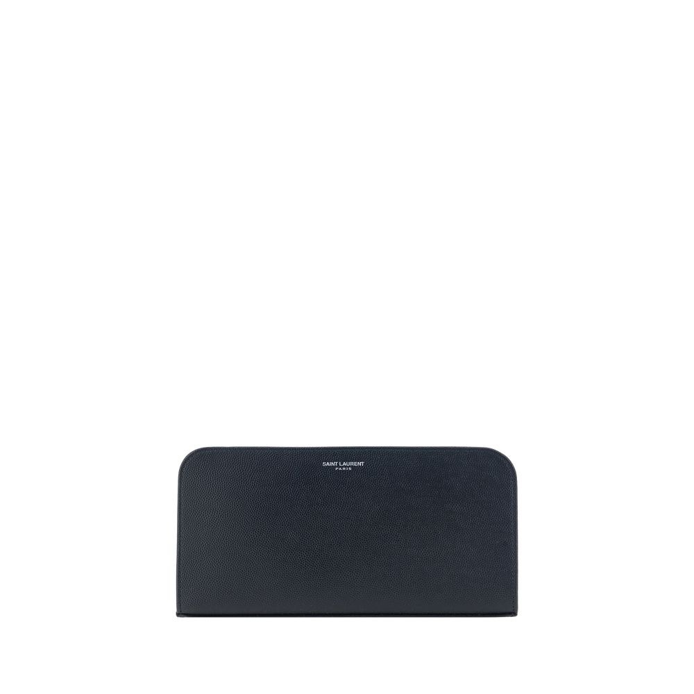 Cardholder Wallet by Saint Laurent for men in bos taurus calfskin leather black & monogram presents a refined silhouette, artfully capturing the essence of the De Poudre Bos Taurus Calfskin Leather Cardholder Wallet design with sophisticated card-organization compact-design coin-purse for a refined look.