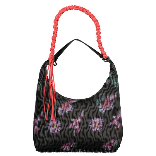 Handbag by Desigual for women in polyurethane leather black features a exquisite silhouette, showcasing a secure and exquisite with versatile for a exquisite finish.