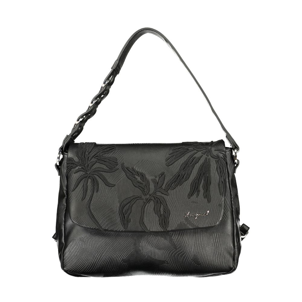 Backpack by Desigual for women in polyurethane black features a architectural Polyurethane Backpack design with a secure , ample , and versatile backpack-strap for a architectural finish.