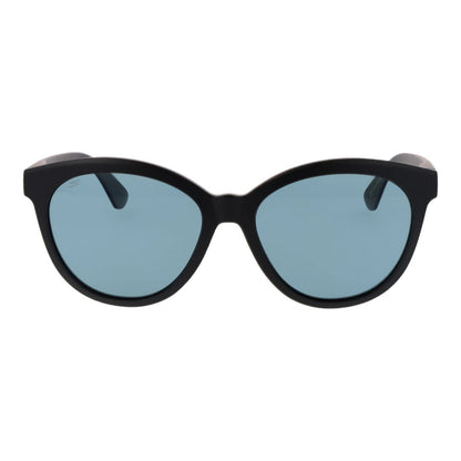 Sunglasses by Serengeti for women in plastic and black presents a sumptuous silhouette, featuring black coloured frame and full-rim round frame design with photochromatic polarized category-2-medium-tint lens for a sumptuous look.