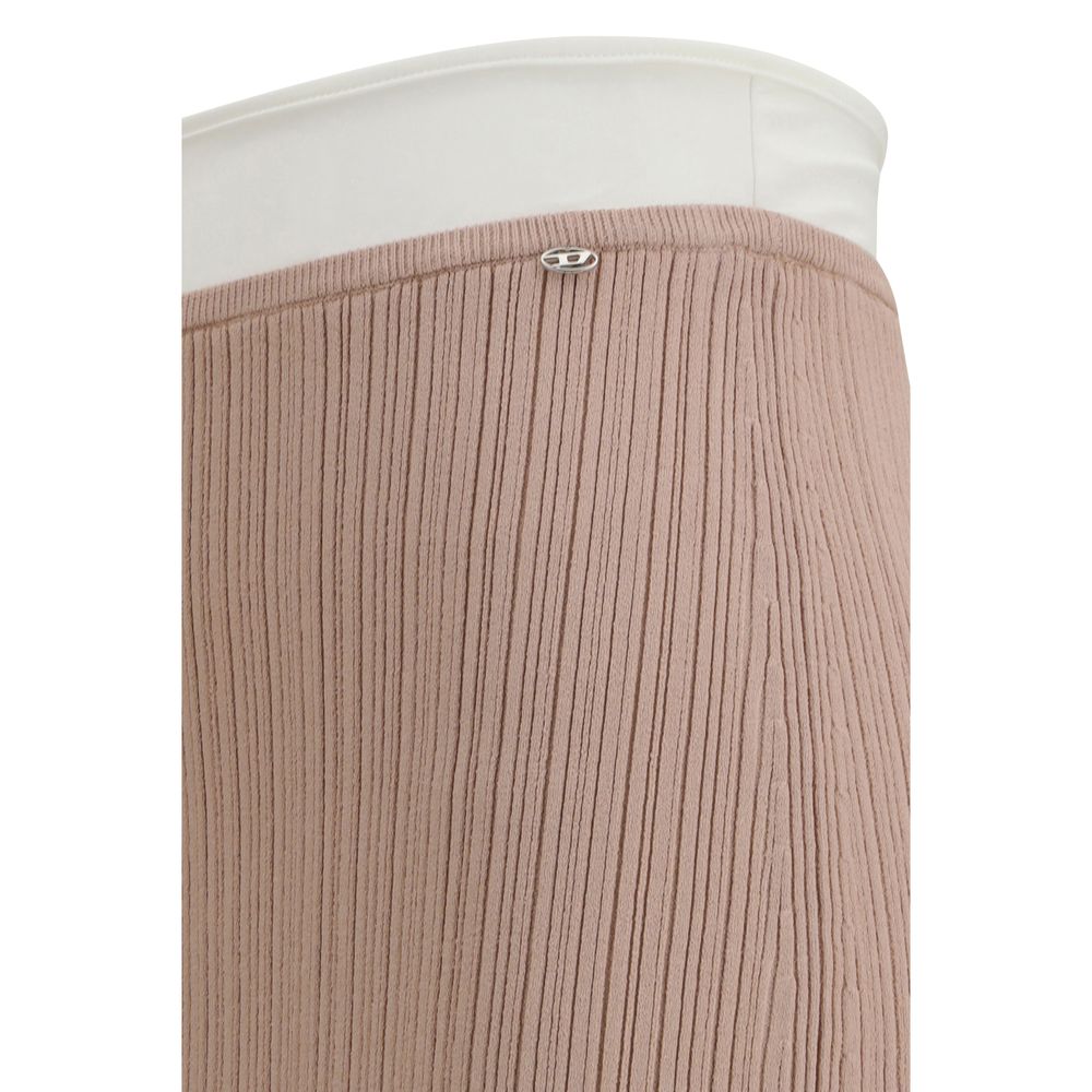 Skirt by Diesel for women in polyester & viscose multicolor features an relaxed-yet-refined silhouette that elegantly showcases the Women's Polyester & Viscose Midi Skirt design and sophisticated midi.