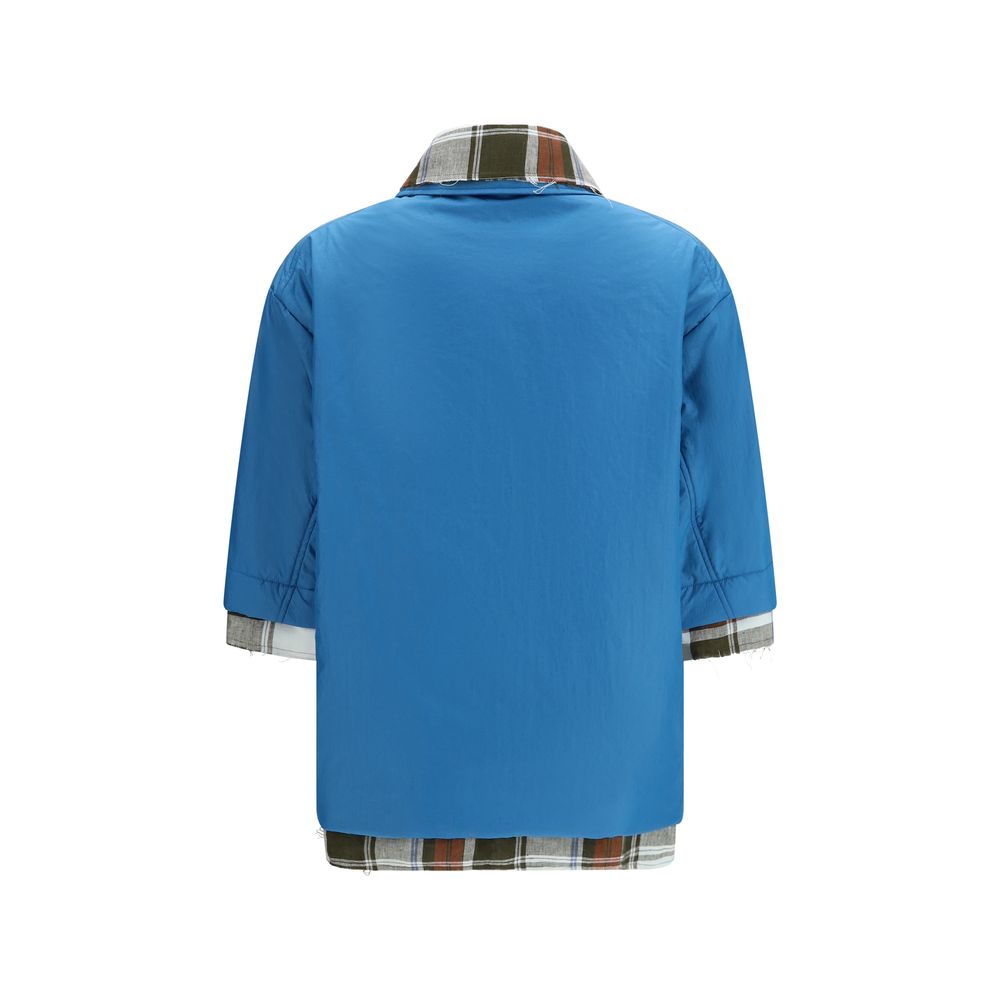 Dress Shirt by MARBELL for women in polyamide polyester & linen blue features an polished silhouette, showcasing a sophisticated and detail for a truly polished finish.