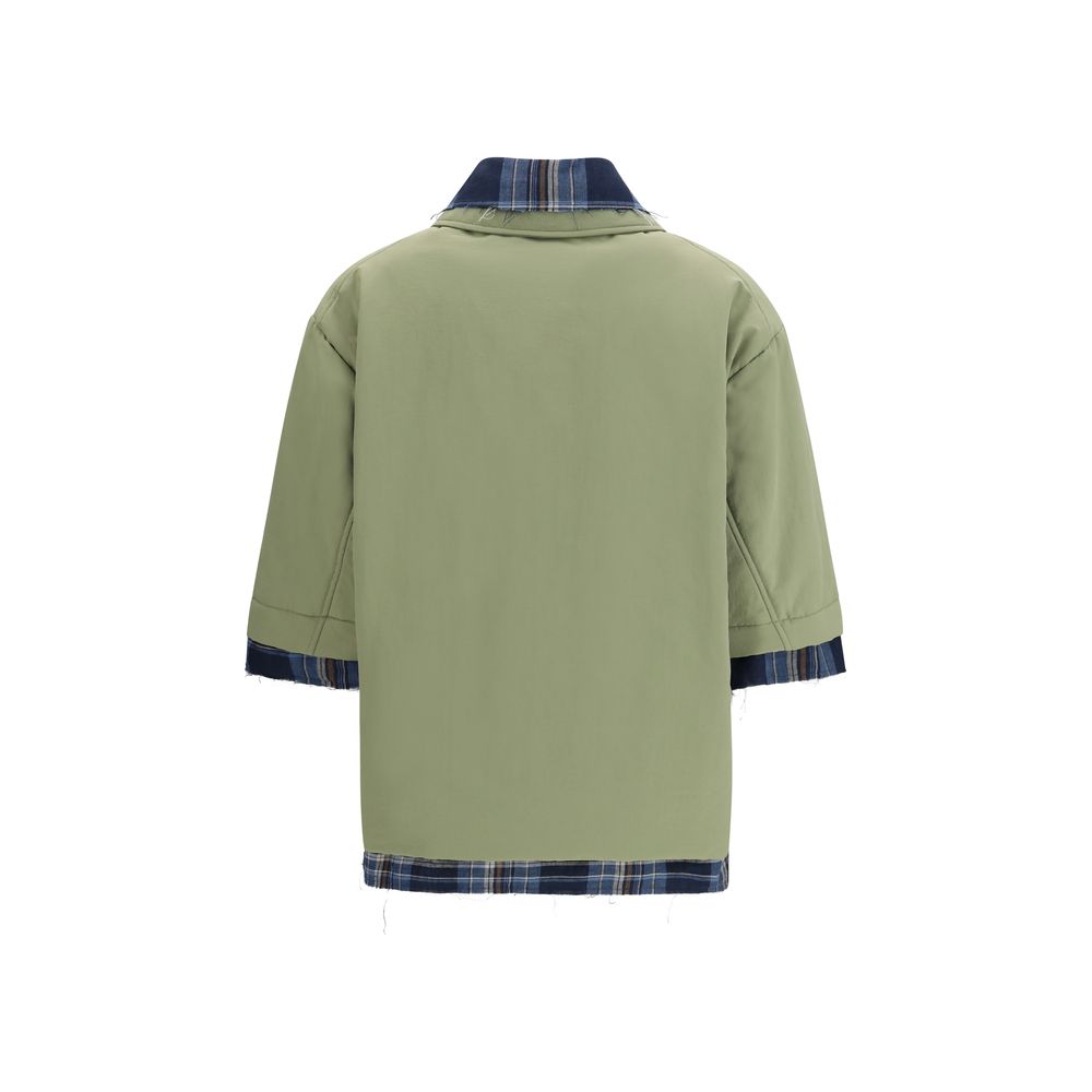 Jacket by MARBELL for women in polyamide polyester & linen bicolour features an utilitarian silhouette with a refined , showcasing sophisticated for an utilitarian aesthetic.