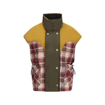 Vest by MARBELL for women in polyamide & polyester red showcases a dynamic silhouette, perfectly balancing with a dynamic for a sophisticated, high-fashion look.