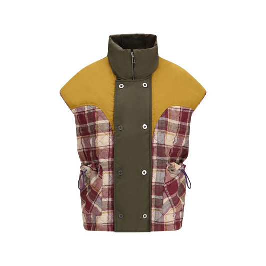 Vest by MARBELL for women in polyamide & polyester red showcases a dynamic silhouette, perfectly balancing with a dynamic for a sophisticated, high-fashion look.
