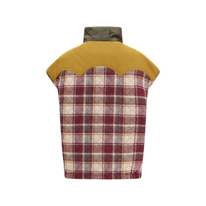 Vest by MARBELL for women in polyamide & polyester red showcases a dynamic silhouette, perfectly balancing with a dynamic for a sophisticated, high-fashion look.