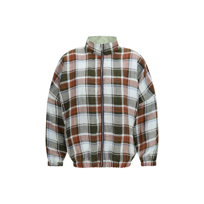 Windbreaker Jacket by MARBELL for women in linen & polyamide bordeaux features an enduring silhouette, showcasing technical pockets & windproof and a sophisticated crew neckline for a truly enduring aesthetic.