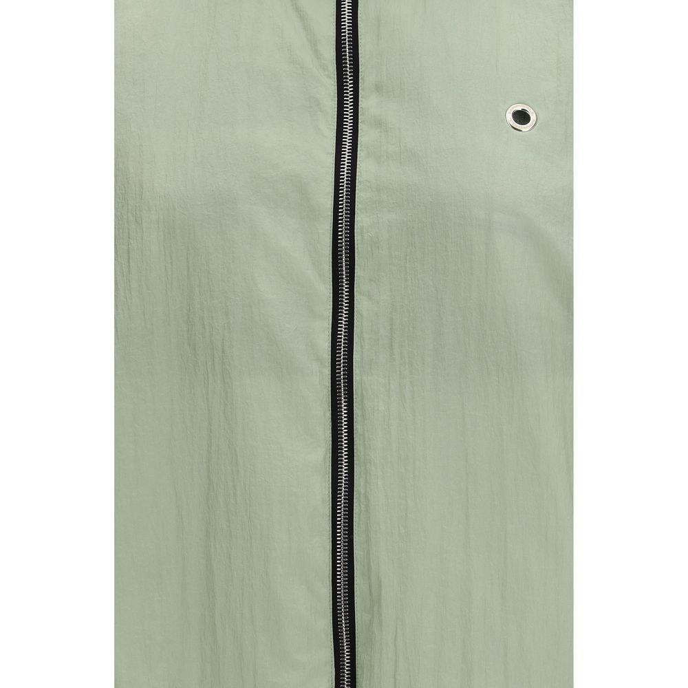 Windbreaker Jacket by MARBELL for women in linen & polyamide bordeaux features an stylish silhouette, showcasing a sophisticated crew neckline and performance-driven pockets & windproof for a premium, stylish look.