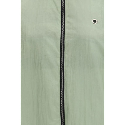 Windbreaker Jacket by MARBELL for women in linen & polyamide bordeaux features an stylish silhouette, showcasing a sophisticated crew neckline and performance-driven pockets & windproof for a premium, stylish look.