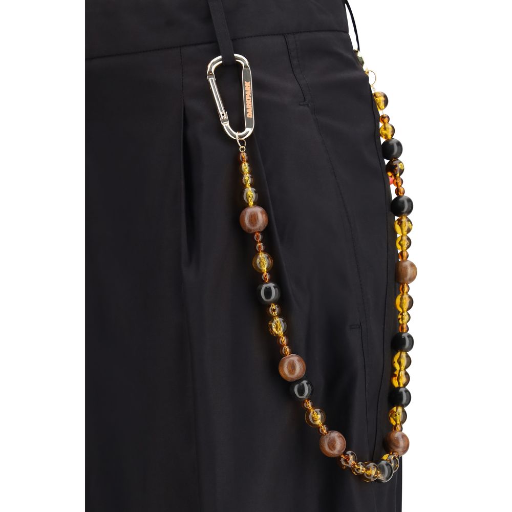Casual Pants by Darkpark for women in cotton black features an sophisticated high rise and straight-leg & regular-fit with a precise long, creating a sophisticated and sophisticated silhouette.