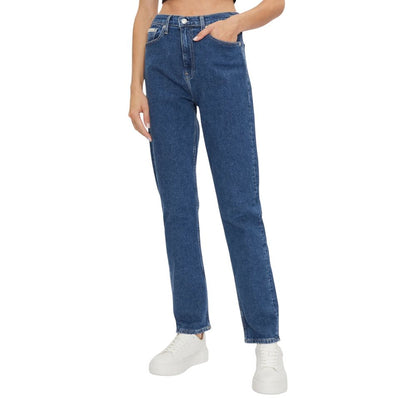 Jeans by Calvin Klein Jeans for women in stretch denim cotton blue presents a refined pantology silhouette, artfully defined by a refined pantology skinny & slim, long, and a sophisticated .