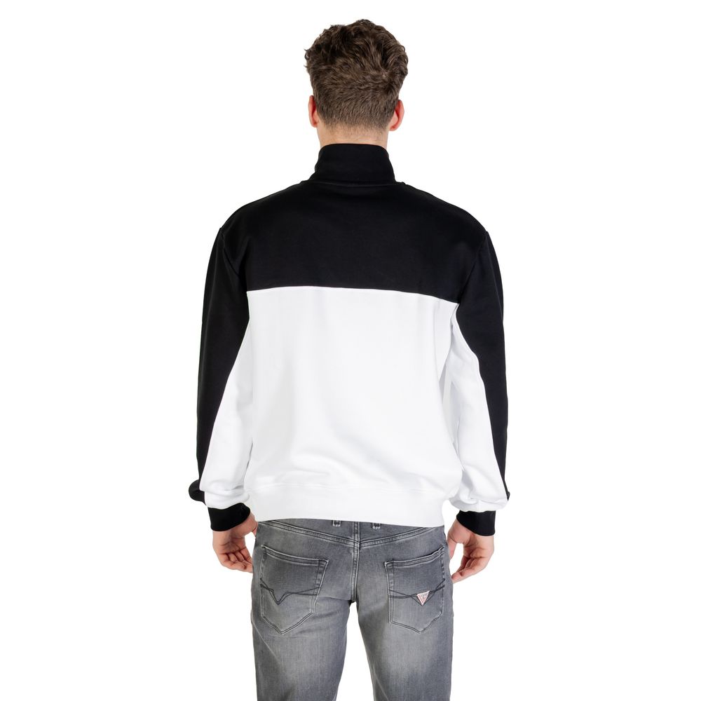 Activewear Sweatshirt by Karl Lagerfeld for men in cotton polyester & horn black, horn & white showcases a versatile silhouette, artfully detailed with a versatile high-collar neckline and for a versatile finish with .
