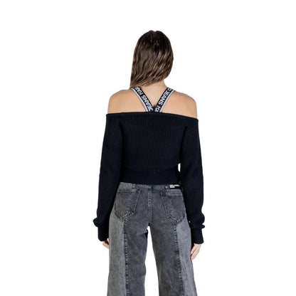 Sweatshirt by Karl Lagerfeld for women in wool cotton black features an magnificent silhouette, showcasing a sophisticated and detail for a truly magnificent finish.