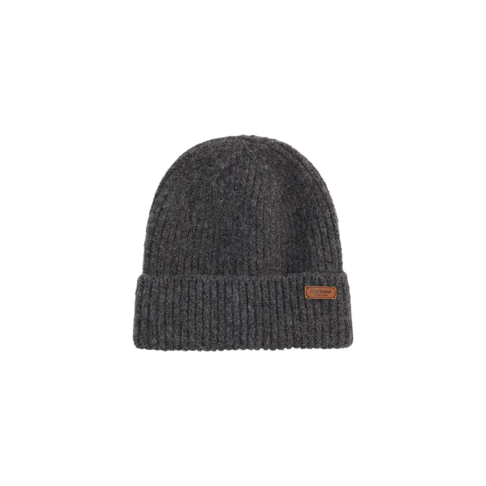 Beanie Hat by Barbour for women in stretch polyester gray & checked presents a sleek silhouette, showcasing the sleek texture and refined craftsmanship of the Stretch Polyester Beanie Hat collection.