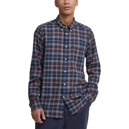 Shirt by Barbour for men in cotton , featuring a nuanced long-sleeve and nuanced button-down-collar neckline for a sophisticated finish.