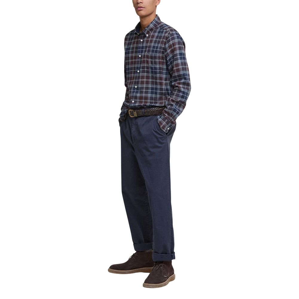 Shirt by Barbour for men in cotton features an polished silhouette, showcasing a sophisticated button-down-collar neckline and detail for a truly polished finish.