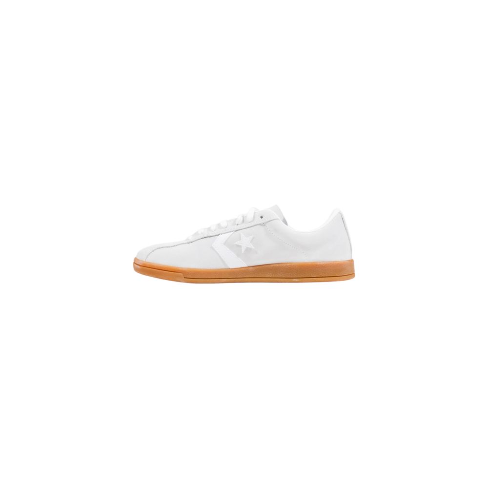 Sneakers by Converse for women in suede leather & rubber white presents a sumptuous silhouette, artfully capturing the essence of the Women's Low-Top Casual Suede Leather & Rubber Sneakers with its sumptuous low-top casual style design.