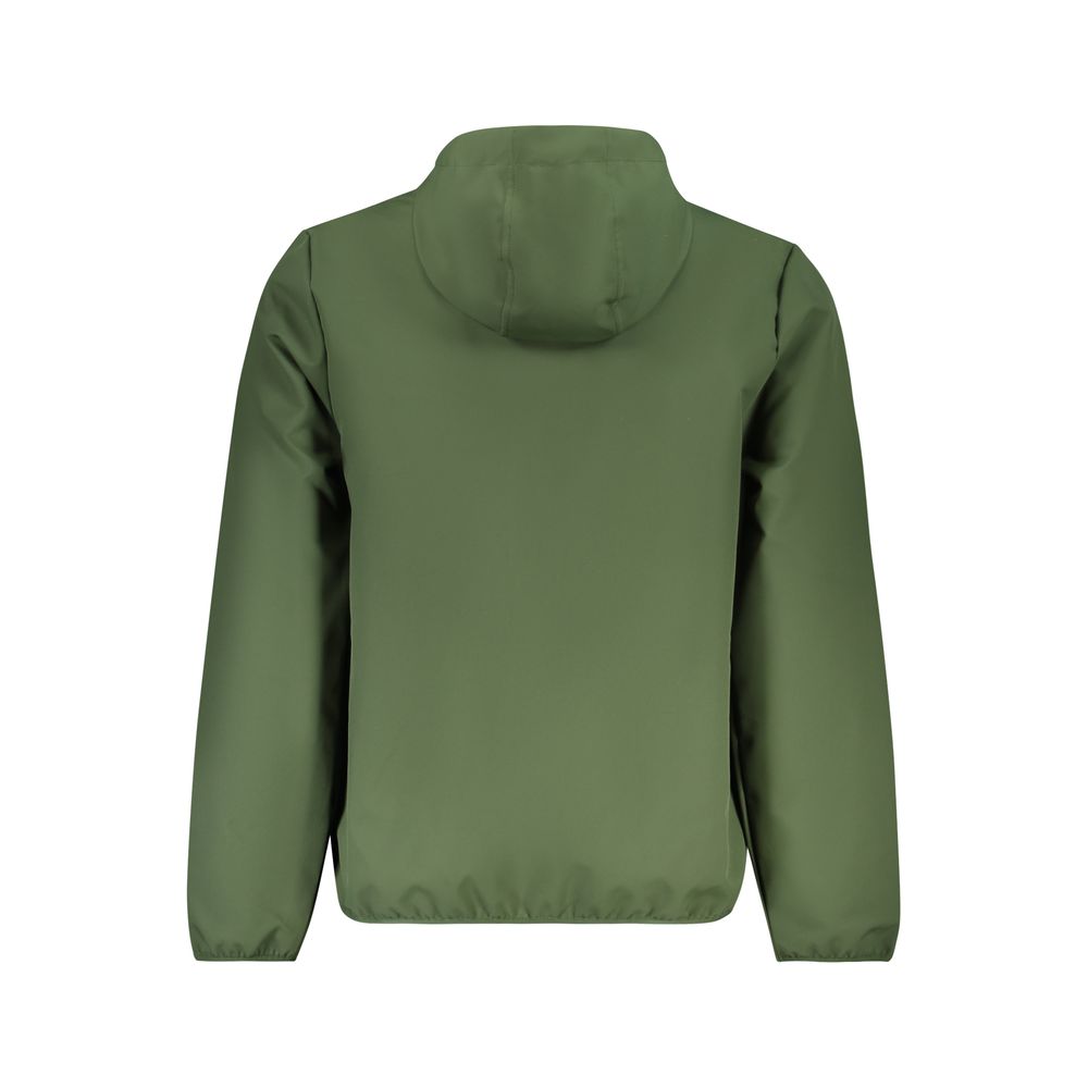 Hooded Windbreaker Jacket by Norway 1963 for men in polyester green features an enduring silhouette, showcasing technical pockets, hooded & windproof and a sophisticated hooded neckline for a truly enduring aesthetic.
