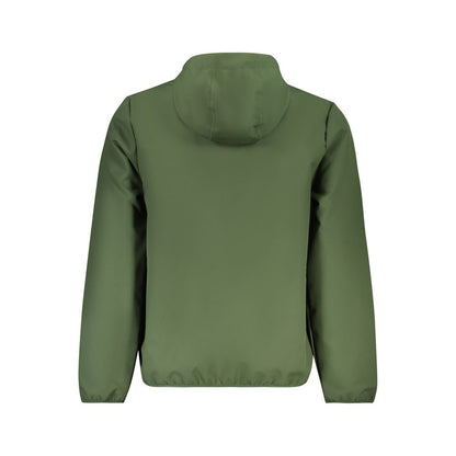 Hooded Windbreaker Jacket by Norway 1963 for men in polyester green features an enduring silhouette, showcasing technical pockets, hooded & windproof and a sophisticated hooded neckline for a truly enduring aesthetic.