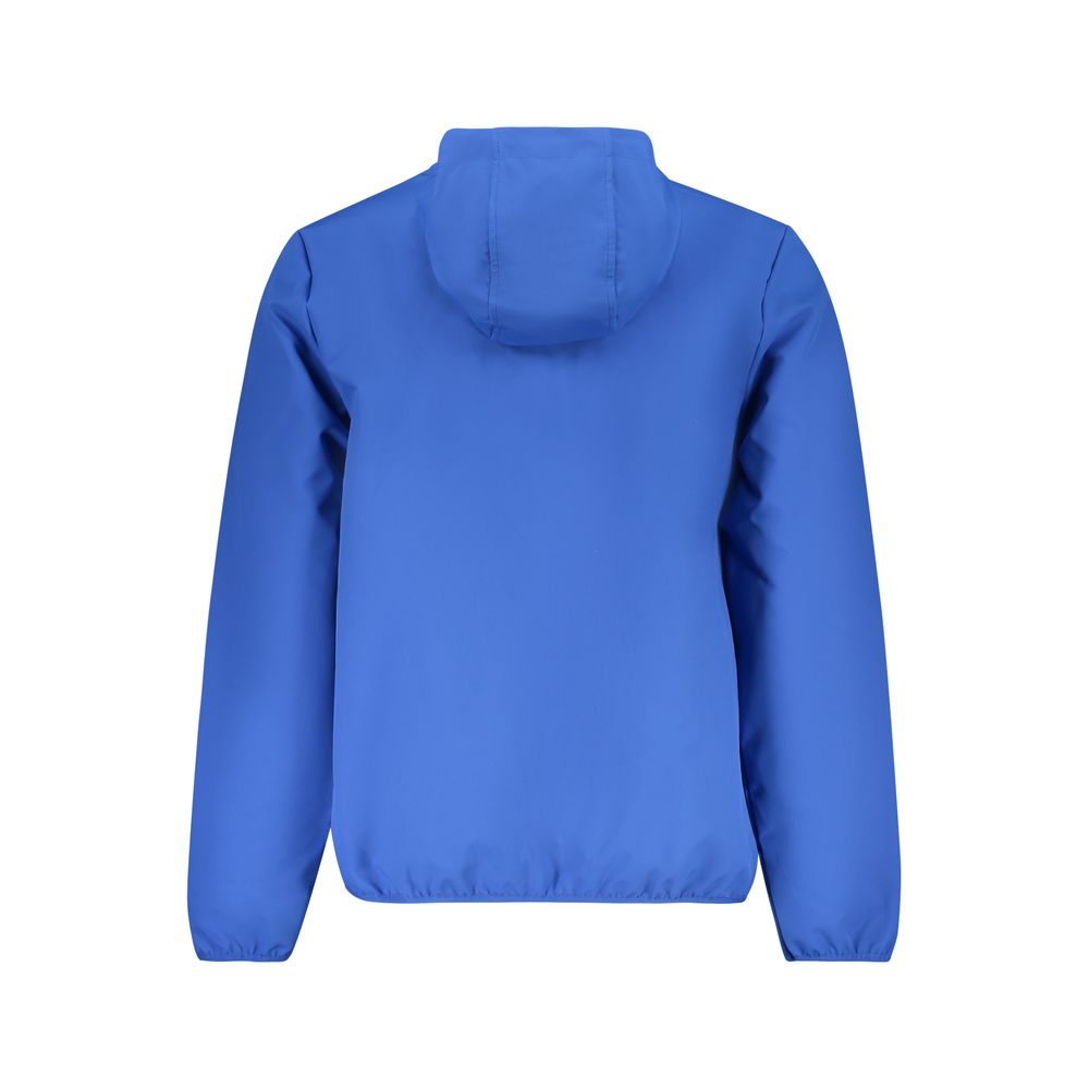 Hooded Windbreaker Jacket by Norway 1963 for men in polyester blue features an stylish silhouette, showcasing a sophisticated hooded neckline and performance-driven pockets, hooded & windproof for a premium, stylish look.