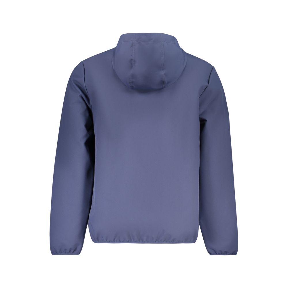 Hooded Windbreaker Jacket by Norway 1963 for men in polyester blue & signature features an magnificent silhouette, showcasing the sophisticated hooded neckline and functional pockets, hooded & windproof for a premium, magnificent look.
