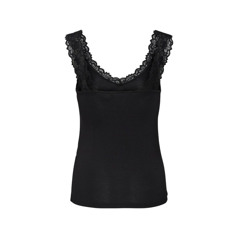 Tank Top by Vero Moda for women in strech viscose black presents a uncompromising silhouette, artfully detailed with a uncompromising v-neck neckline and for a sophisticated, uncompromising finish.