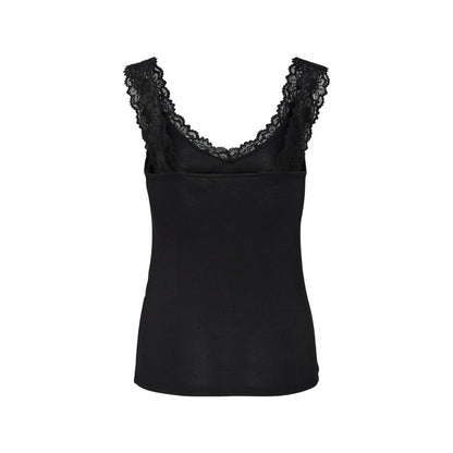 Tank Top by Vero Moda for women in strech viscose black presents a uncompromising silhouette, artfully detailed with a uncompromising v-neck neckline and for a sophisticated, uncompromising finish.