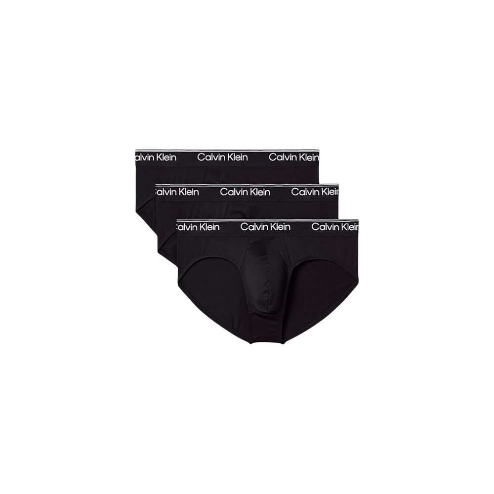 Calvin Klein Underwear Men's Stretch Polyester Briefs - Black
