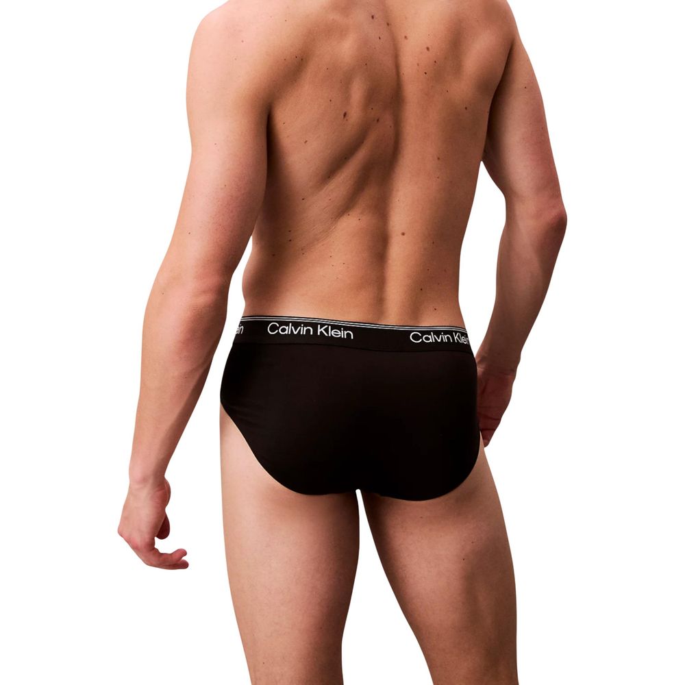 Calvin Klein Underwear Men's Stretch Polyester Briefs - Black