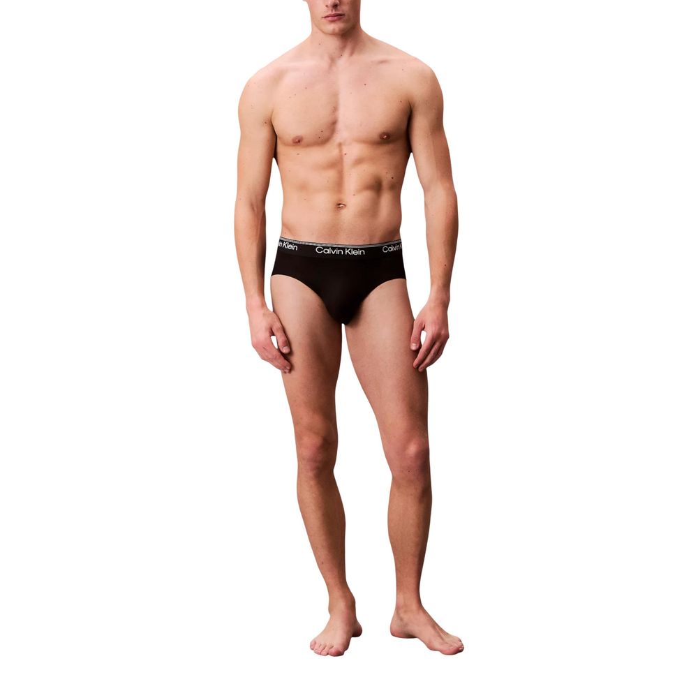 Calvin Klein Underwear Men's Stretch Polyester Briefs - Black