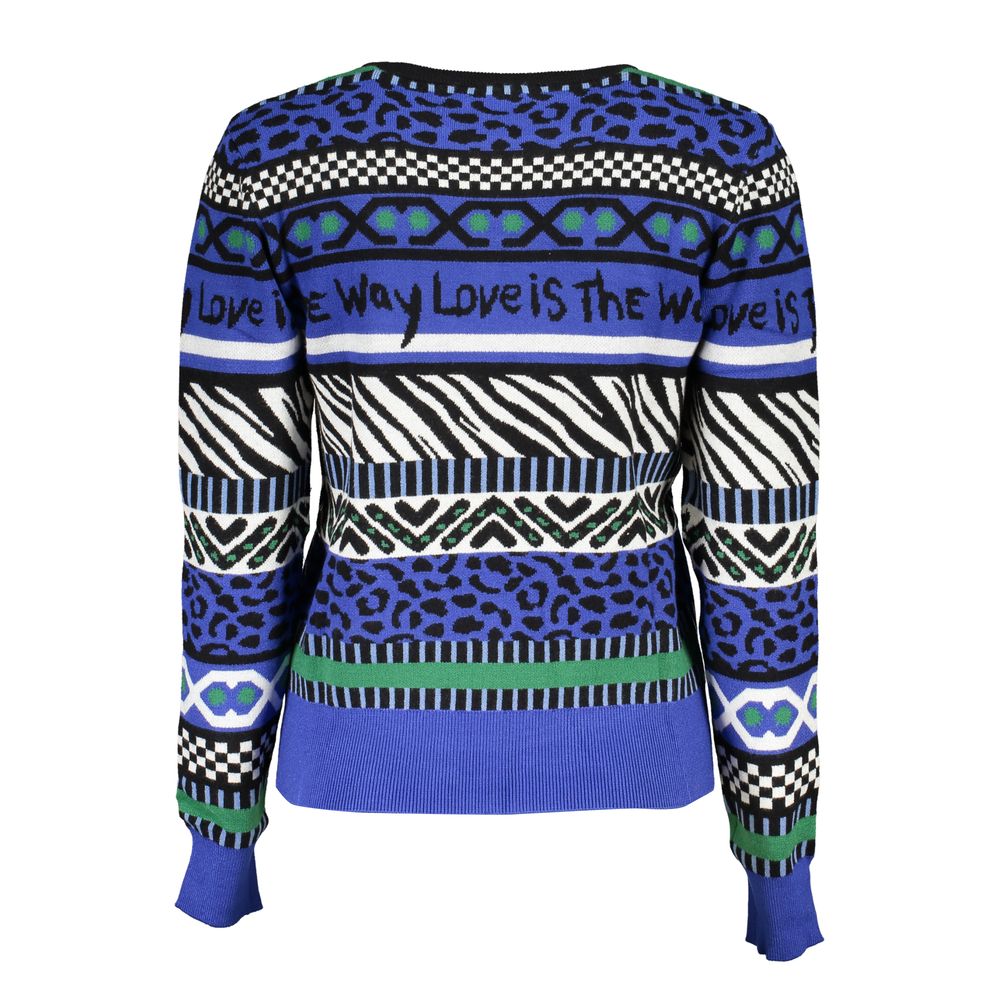 Sweatshirt by Desigual for women in polyamide polyester viscose blue features an magnificent silhouette, showcasing a sophisticated and detail for a truly magnificent finish.