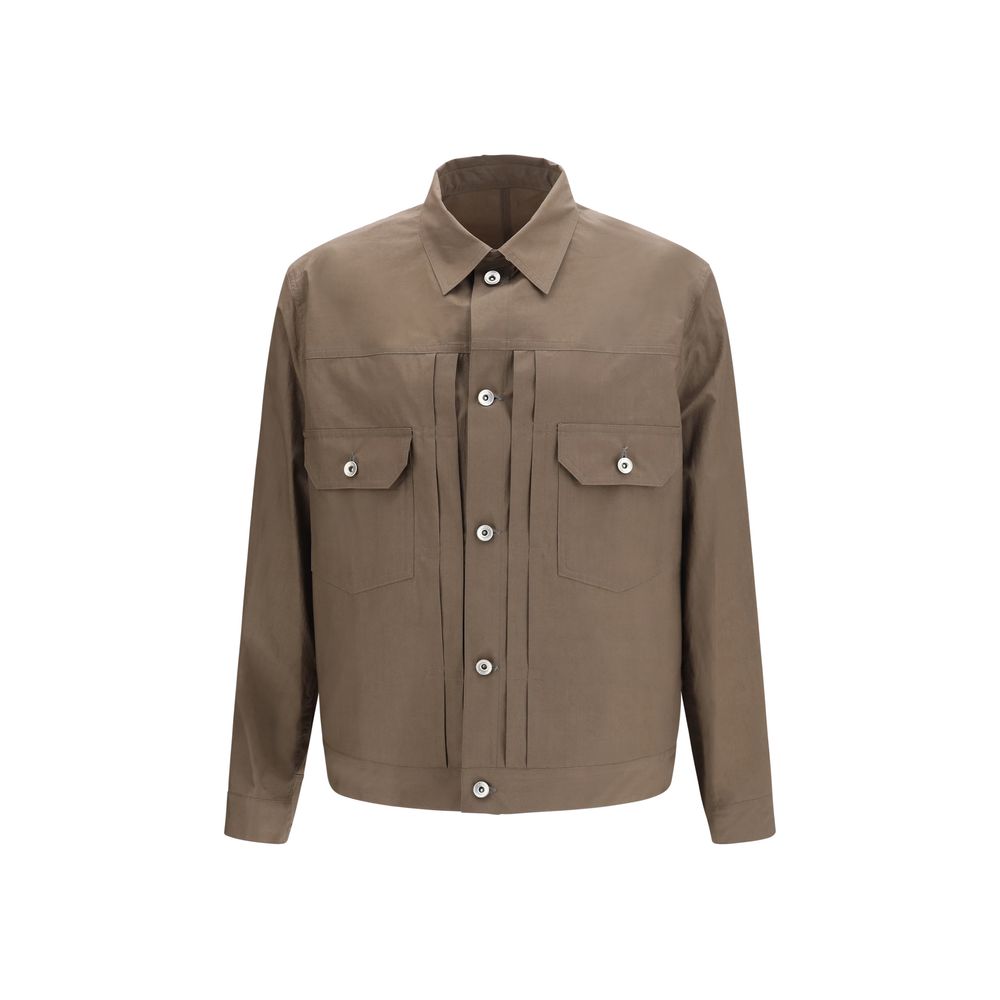Jacket by Sacai for men in cotton bicolour presents a authentic silhouette, artfully detailed with a authentic spread-collar neckline and functional pockets for a premium authentic finish.