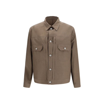 Jacket by Sacai for men in cotton bicolour presents a authentic silhouette, artfully detailed with a authentic spread-collar neckline and functional pockets for a premium authentic finish.