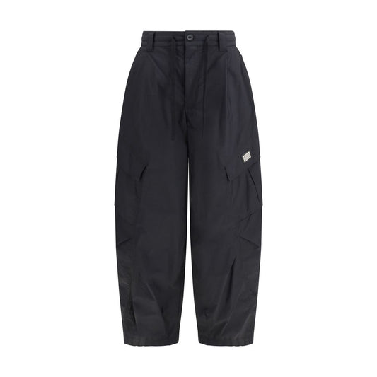Cargo Pants by Dolce & Gabbana for men in stretch cotton black features an urban chic regular-fit with a and long, creating a urban chic aesthetic for "Moon Behind the Hill".